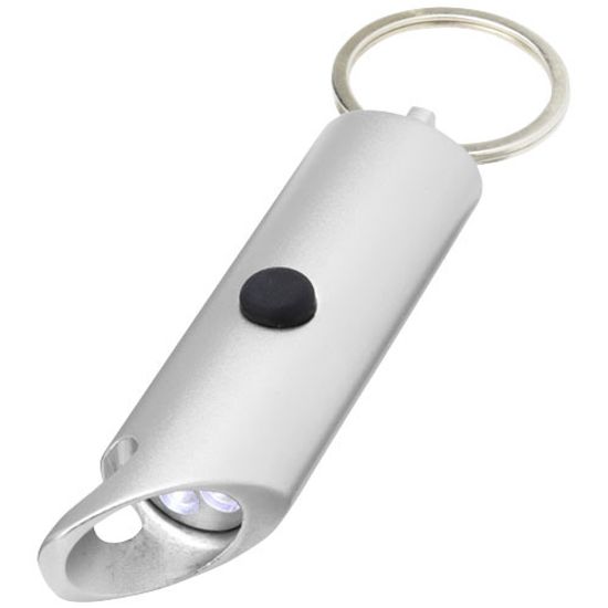 Flare светодиодный фонарик из переработанного алюминия и открывалка для бутылок с брелоком