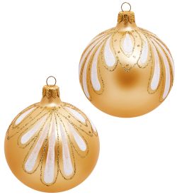 Элита НФШ-1374/1 Набор ел.украшений Шар 2шт «Перо павлина» 85 мм