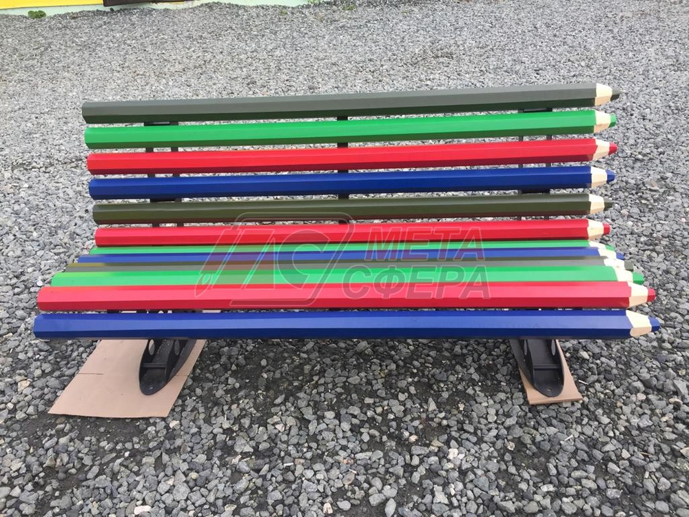 Скамейка Карандаши