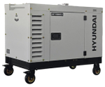 Электростанция дизельная с воздушным охлаждением HYUNDAI DHY 10000SE-3 в кожухе