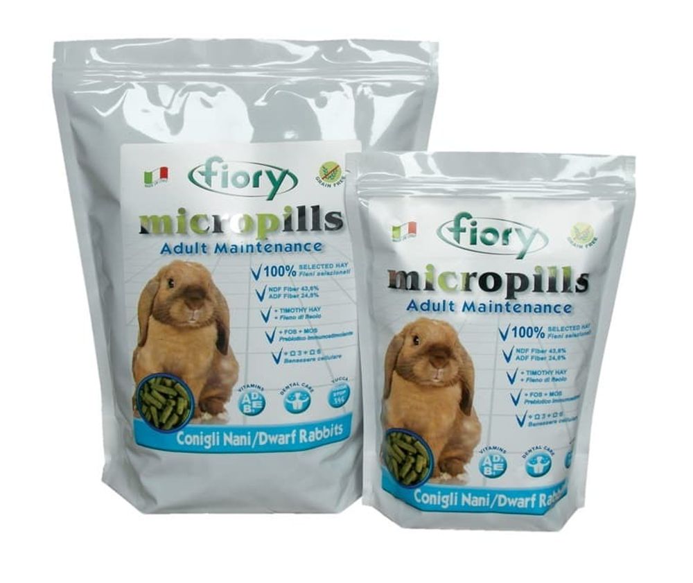 FIORY корм для карликовых кроликов Micropills Dwarf Rabbits 2 кг