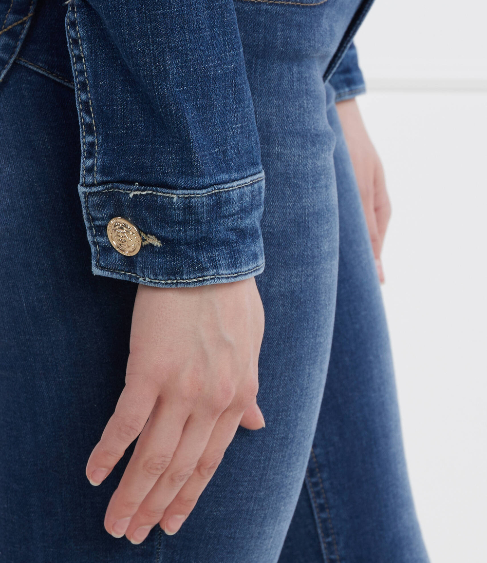 Джинсовая куртка DELYA GUESS - темно-синий(W4RN01 D5921)