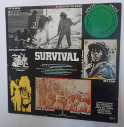 Винтажная виниловая пластинка Bob Marley and The Wailers Survival (Germany 1979)