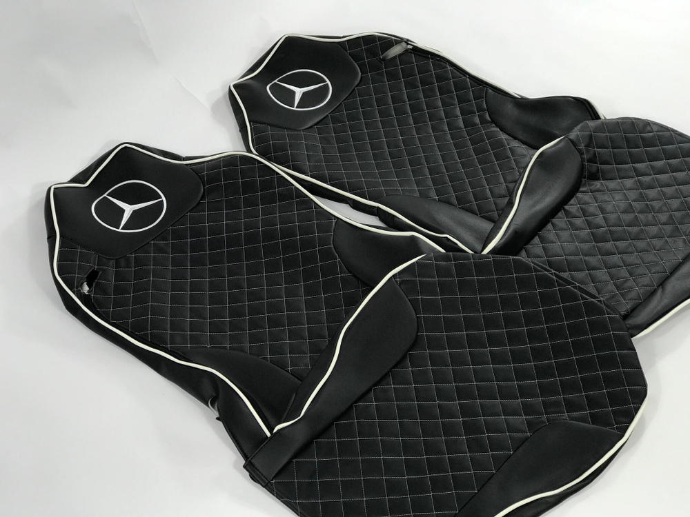 Чехлы Премиум стеганные кожаные MERCEDES MP2/MP3 2004-2013 MR41