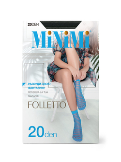 MiNiMi FOLLETTO 20 носки (в полоску)