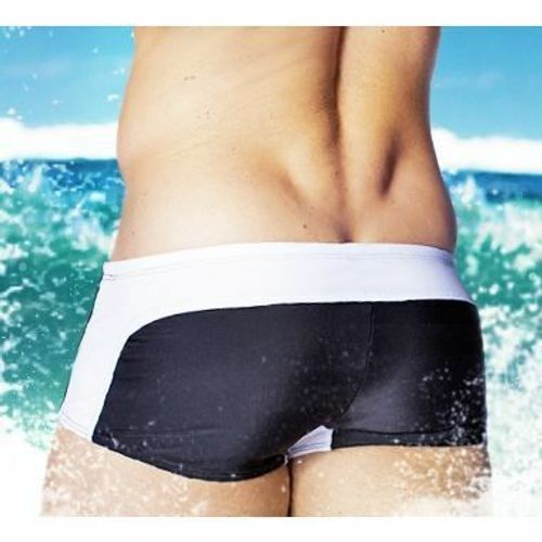 Мужские плавки хипсы  черно-белые Aussiebum Handlebar Hip Zetland