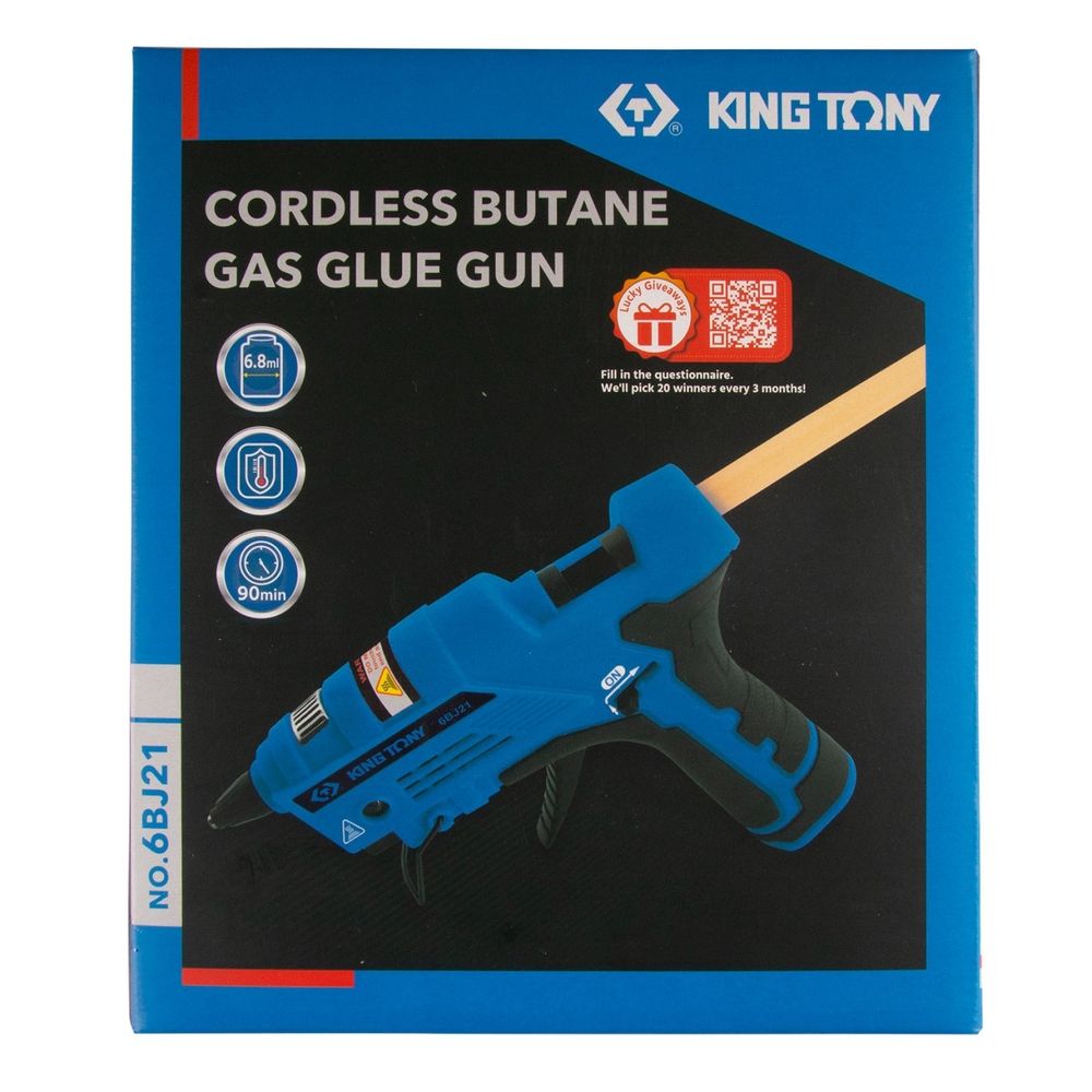 KING TONY (6BJ21) Пистолет клеевой газовый