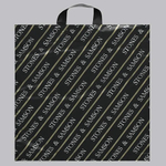 Пакет 43*48+3см 40мкм с петлевой ручкой "Самсон" черный (50шт)