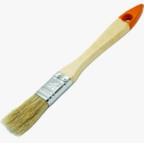 Кисть плоская Стандарт  20мм  / нат.щет, оц.оправка, лак.дер.руч  (888) 0126200