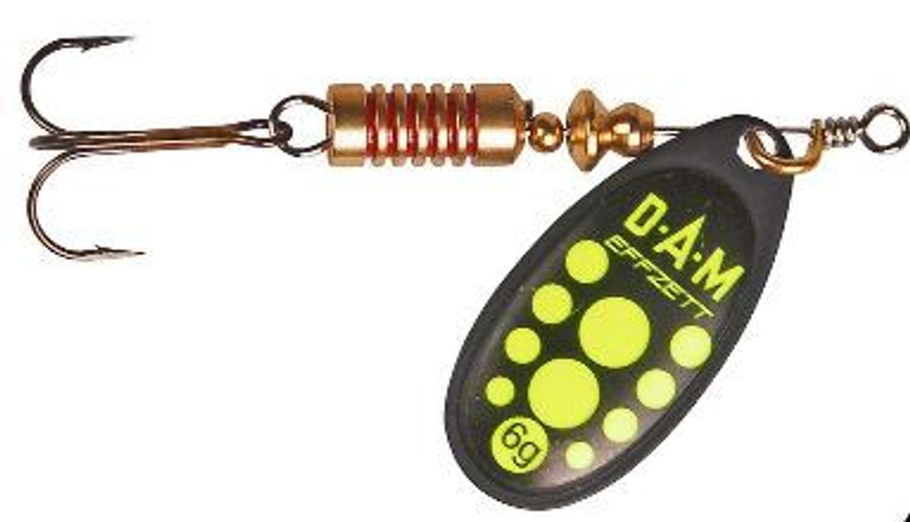 Блесна DAM EFFZETT STANDART SPINNER 12гр - #5 - Black Yellow