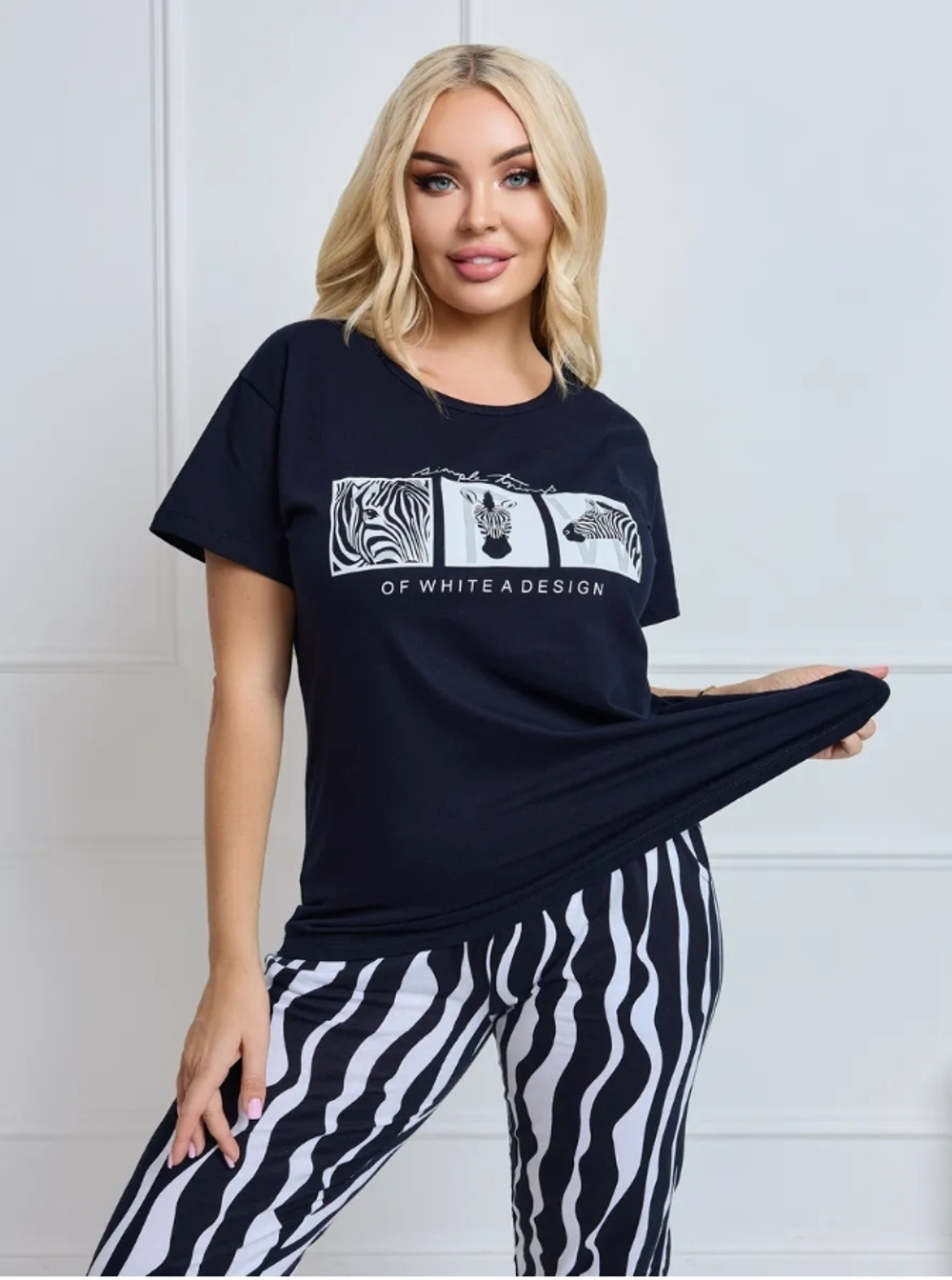 Пижама х/б бриджи+футболка УБФ0049