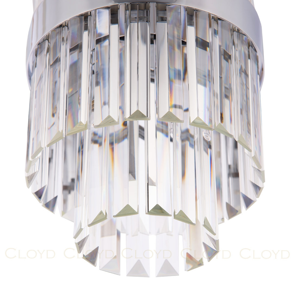 Подвесной светильник Cloyd BROTIGAN-A P4 / Ø20 см - хром (арт.10558)