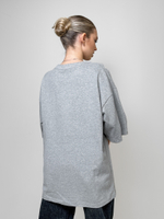 Футболка LJHY 2504 однотонная с принтом на груди