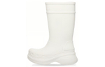 Crocs x Balenciaga Balenciaga comfortable all-match mid-tube boots women's white