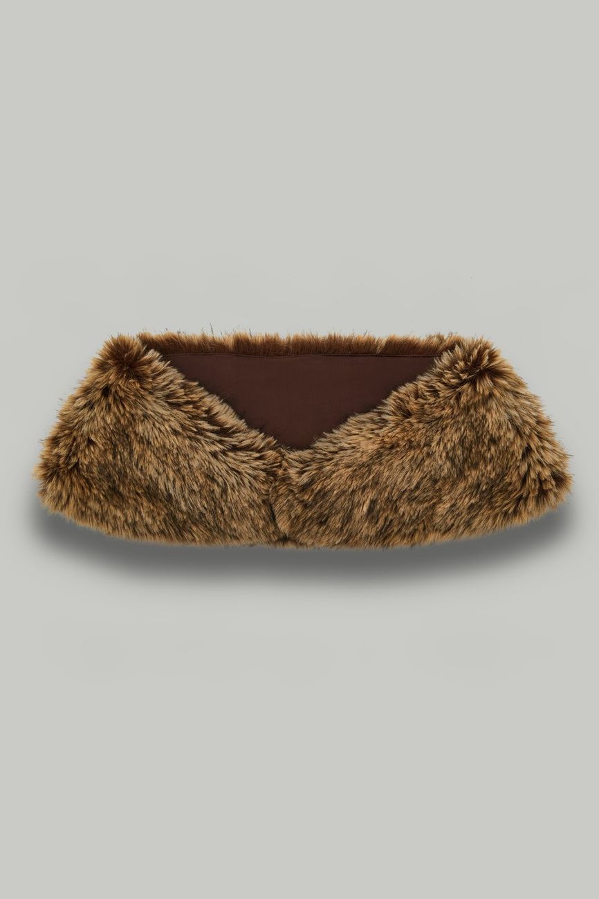 Меховая накидка из искуственного меха, рыжий