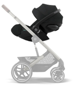 Коляска 3 в 1 Cybex Priam IV Rosegold и автокресло Cloud G i-Size Moon Black Plus Leaf Green