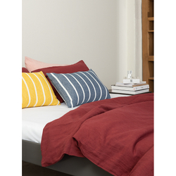 Наволочка декоративная 40x60 Tkano Essential горчичная в полоску