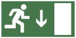 Знак Е-09 "Указатель двери эвакуационного выхода (правосторонний)"
