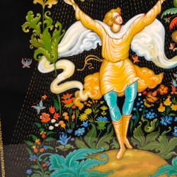 Панно Палех "Иван и Жар-птицы"