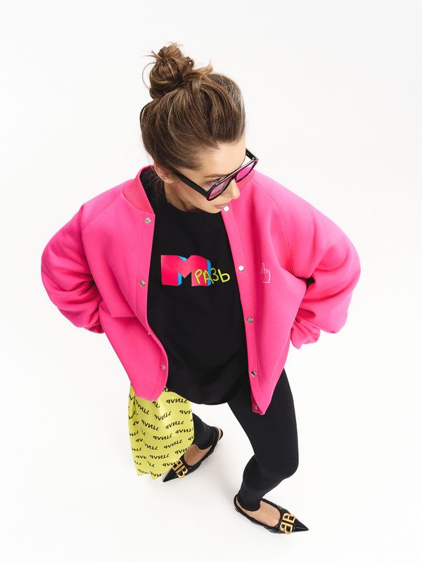 Бомбер оверсайз унисекс «ФАК»