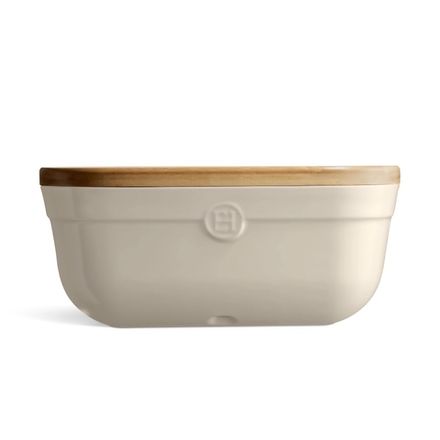 Хлебница с разделочной доской Emile Henry (крем)