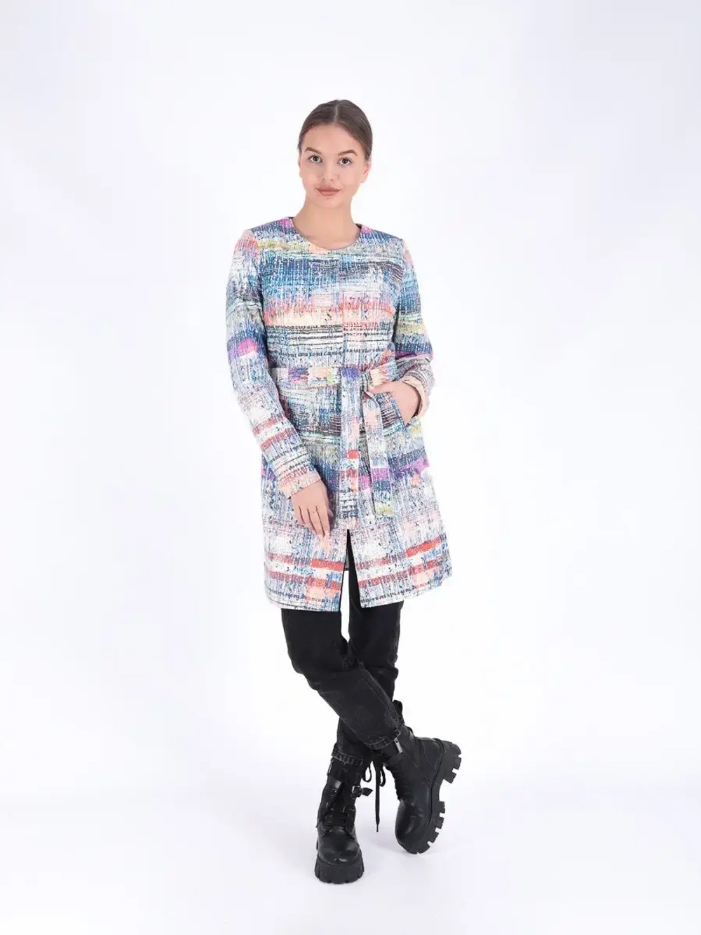 Женский кожаный плащ/натуральная кожа/Турция