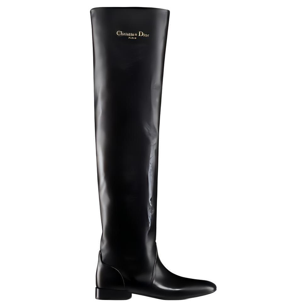 DIOR D Town Over the knee Boots 6cm Women"s Black