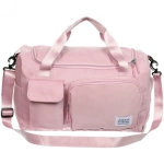 Сумка спортивная «City-sport», водонепроницаемый отдел + 2 кармана + отдел под обувь, цвет розовый, 49*21*29см
