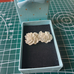 Серьги-пуссеты Ромашки