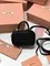 Мини сумка MIU MIU из натуральной кожи в черном цвете