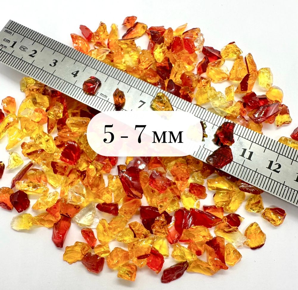 Стеклянная крошка Цитрус-Микс фракция 5