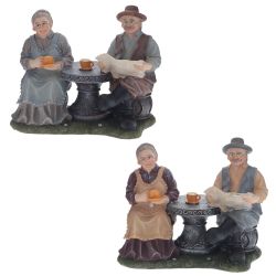 GAEM Фигурка декоративная "Бабушка с дедушкой", L20 W11 H17 см, 2в.