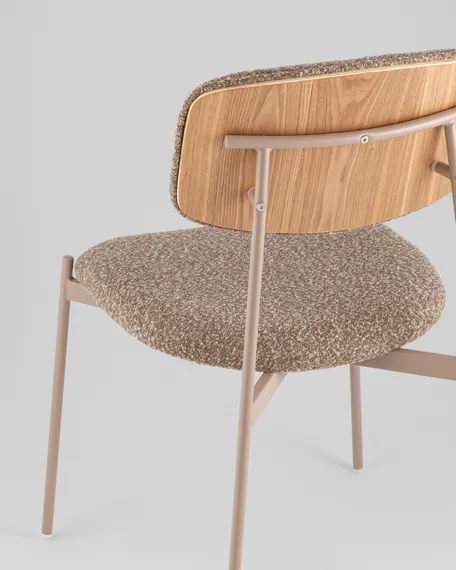 Стул Talio, коричневый, бежевые ножки