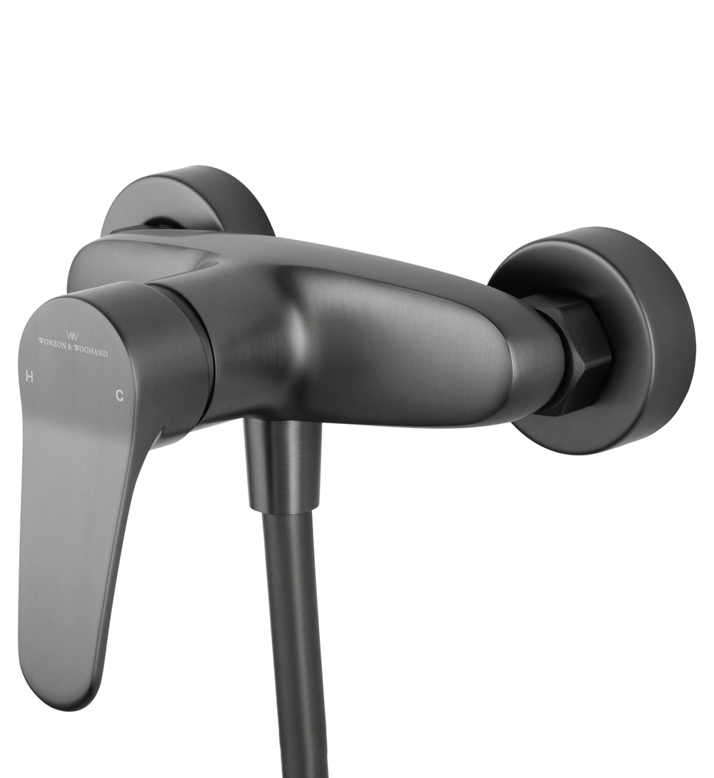 Смеситель для душа WONZON & WOGHAND ALFA, Темный графит (WW-AE3102-BGG)