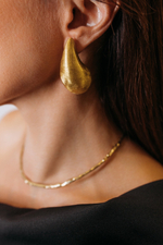 Серьги "Дутые капли"