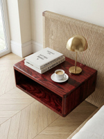 Тумба прикроватная, 47х29х14.5, Мелания, подвесная, с полкой, массив березы, Dipriz