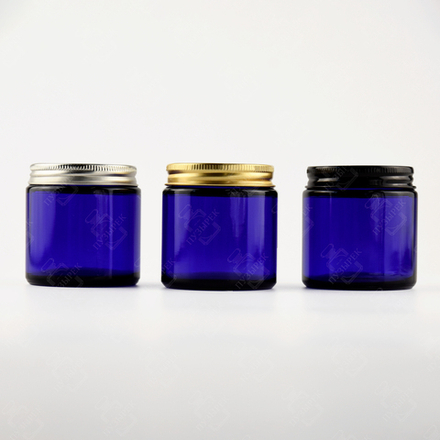 Баночка для свечей 120 мл синяя