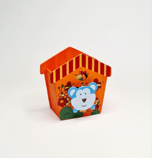 Подставка для ручек из дерева, замок