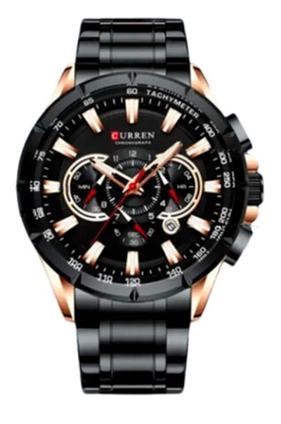 Часы наручные кварцевые CURREN на металлическом браслете, черный W8540-03