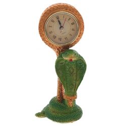GAEM Фигурка декоративная с часами "Змейка" (AAAх1 н/п), L9,5 W8 H22 см, 2в.