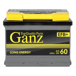 Аккумулятор GANZ EFB 60 А/ч прямой L+ 242x175x190 L2 EN 610 А