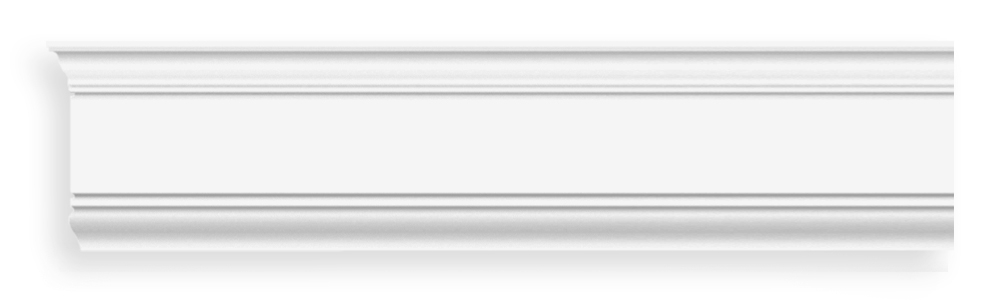 Плинтус напольный дюрополимер под покраску D226DM 90×20×2000 мм DecoMaster