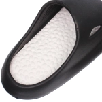 Шлепанцы женские «RELAX», цвет черный, белая стелька, р-р 40-41