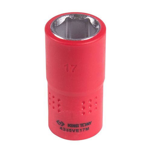 KING TONY (4335VE17M) Головка торцевая диэлектрическая шестигранная 1/2", 17 мм