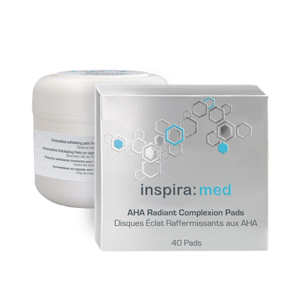Диски ежедневного использования для сияния кожи Aha Radiant Complexion Pads, Inspira Med, 40 дисков