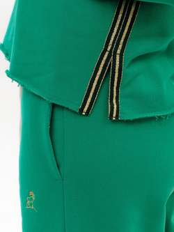 Зеленые женские брюки палаццо