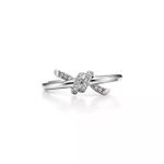 Кольцо из белого золота с бриллиантами, Tiffany💠Knot.