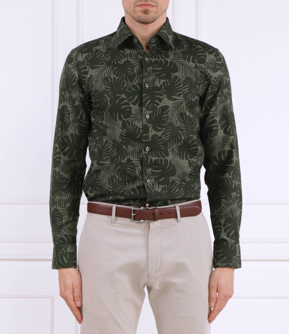 Рубашка C-HAL-kent-C1-223 BOSS BLACK - зеленый(50490445)