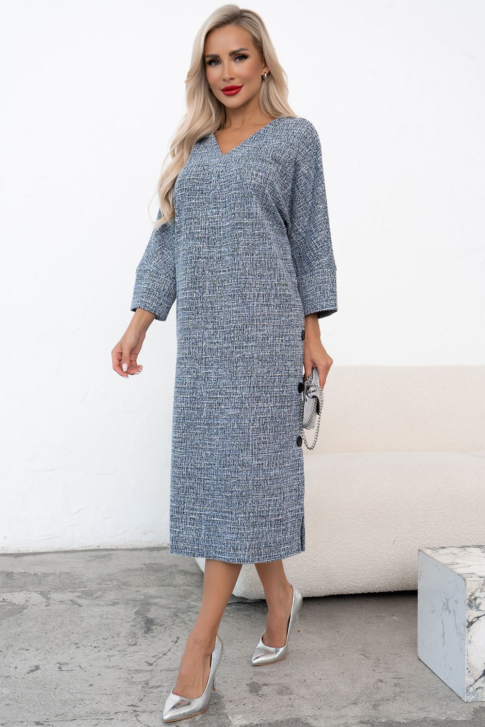 Платье Шарм (серый)-52р-р Р11-1193/4 Nikol