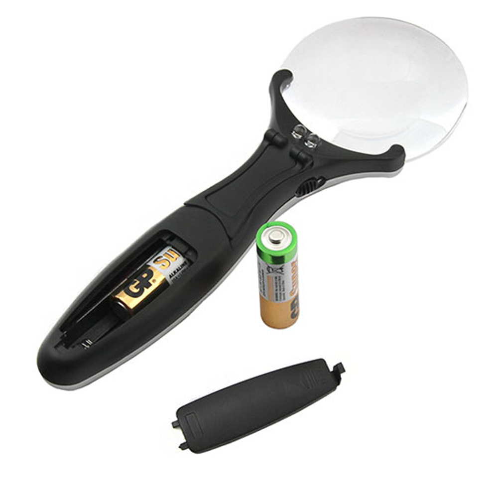 Лупа на ручке Veber 3х, 75 мм, с подсветкой (789-75) - фото 5